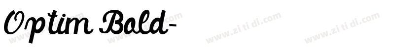 Optim Bold字体转换